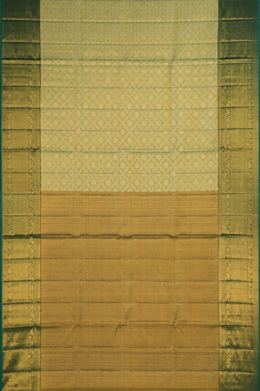 Image of Kanchipattu Brocade Spring Green Saree